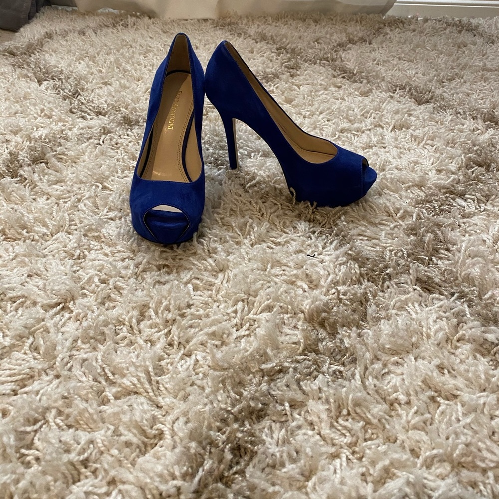 Royal blue heels